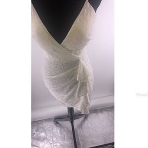 Fashion nova white lace dress